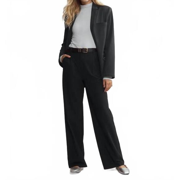 NEW RHONE commuter boyfriend blazer in black